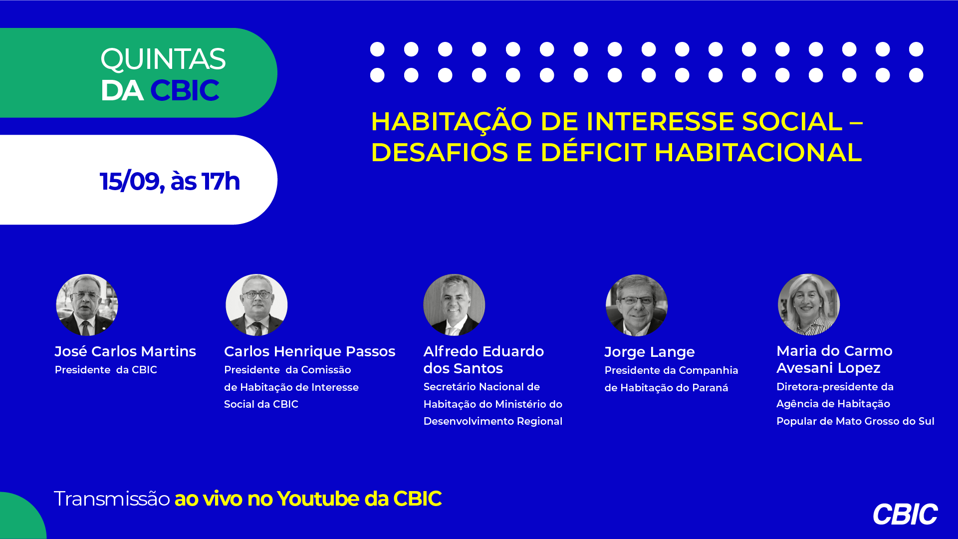 Quintas da CBIC debate déficit e desafios da habitação popular CBIC